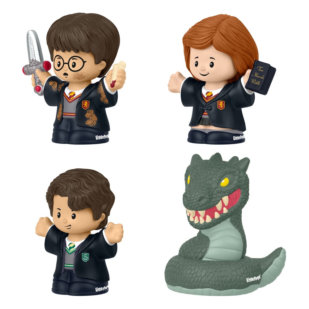 Harry Potter Pack de 4 Minifiguras Fisher-Price Little People Collector Cámara Secreta 6 cm