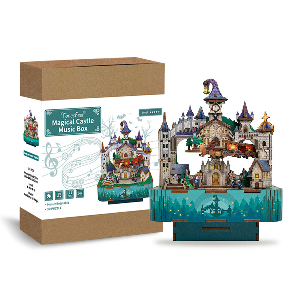 Maqueta Musical Castillo Magico Con Luz