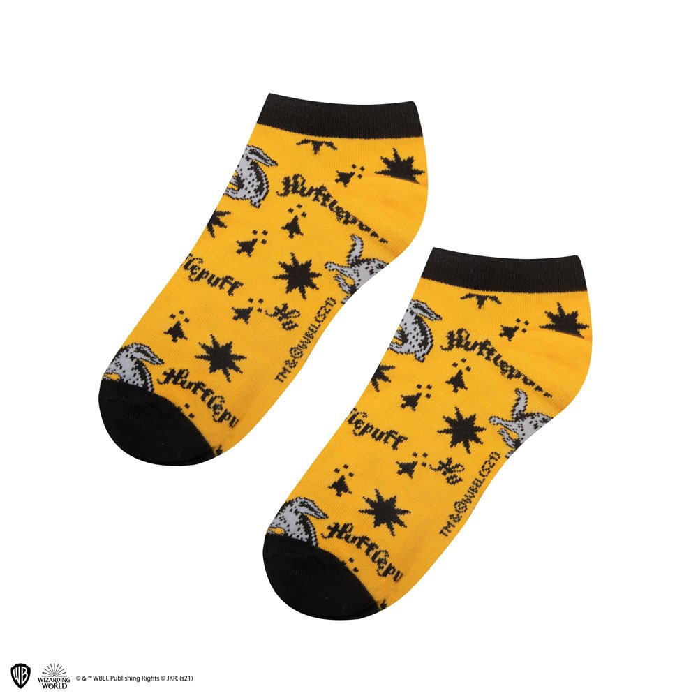 Harry Potter Pack de 3 Pares de calcetines tobilleros Hufflepuff