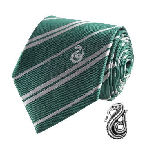 Set Corbata + Pin Licencia Harry Potter Slytherin