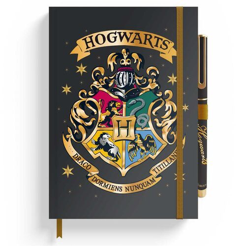 Cuaderno A5 premium + boligrafo Hogwarts Harry Potter