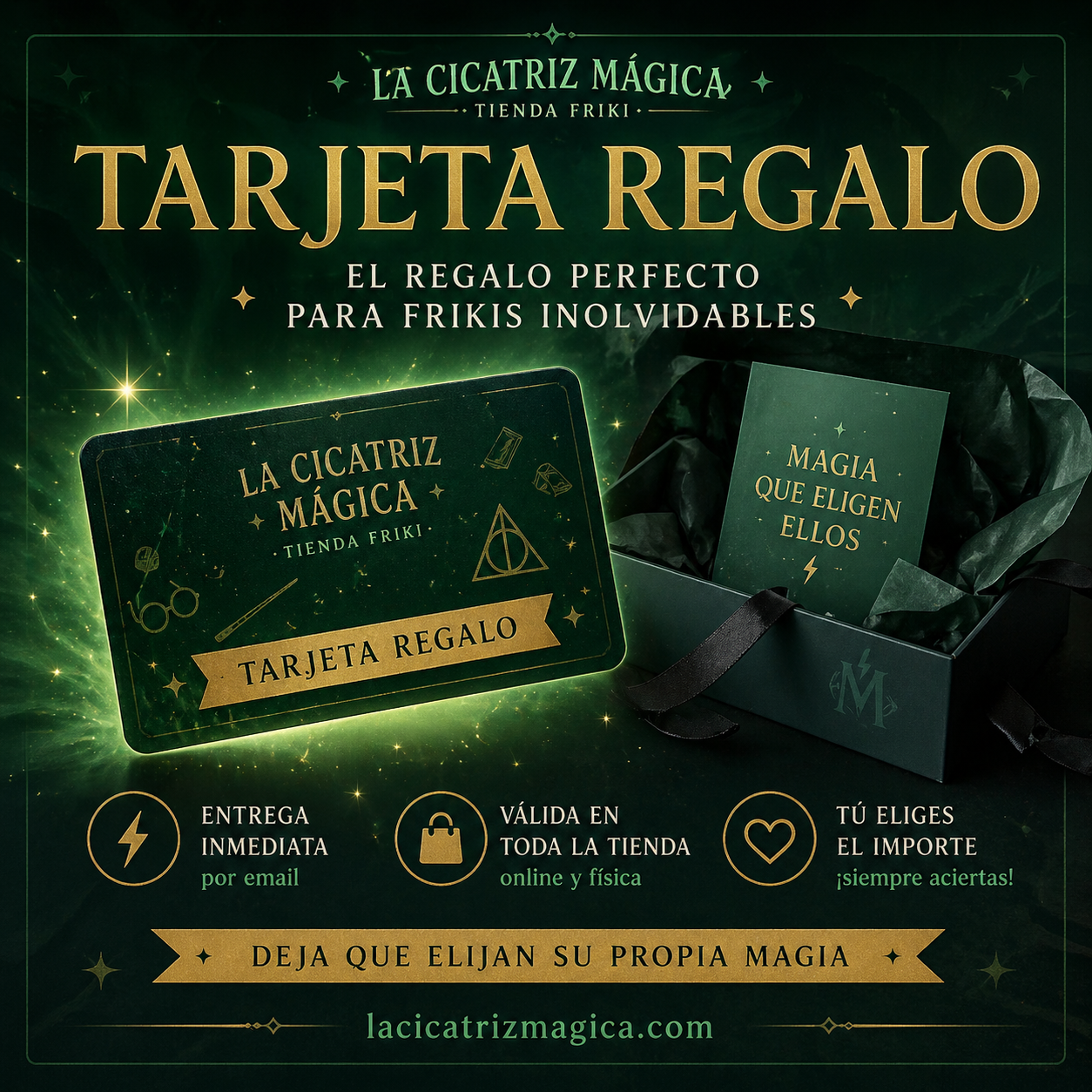 Tarjeta Regalo La Cicatriz Mágica-Regalos Frikis