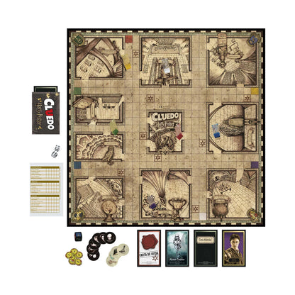 Juego de mesa de estrategia y descubrimiento Cluedo Harry Potter, de 3 a 5 jugadores