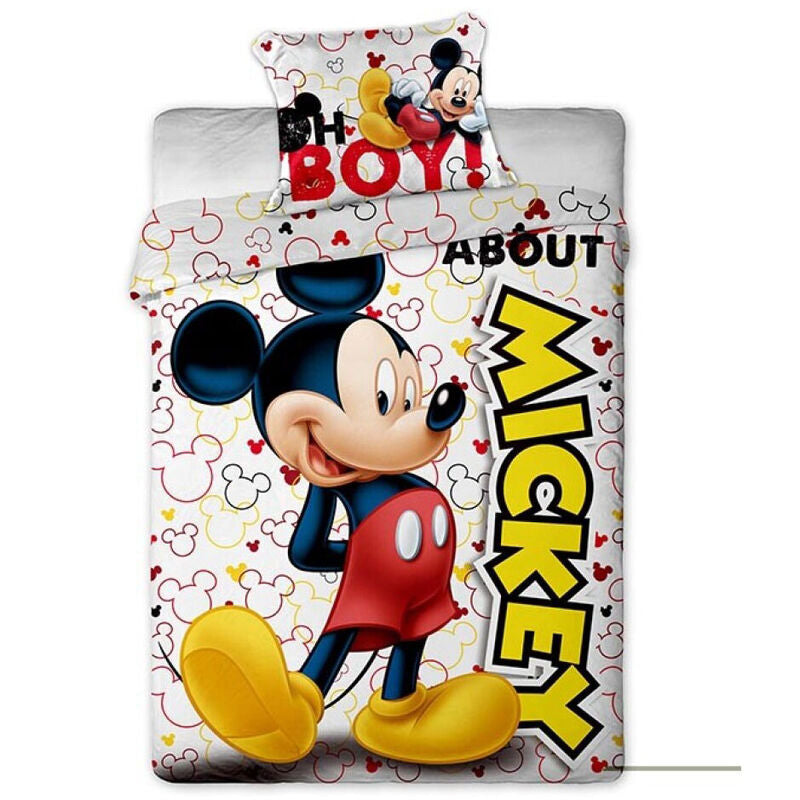 Funda nordica Mickey Disney cama 90cm microfibra