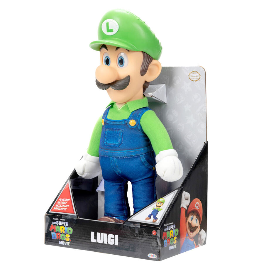 Peluche Luigi Super Mario Bros 30cm