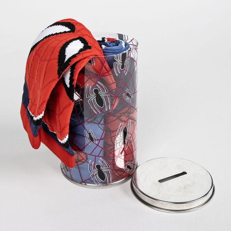 Hucha 4 pares calcetines Spiderman Marvel