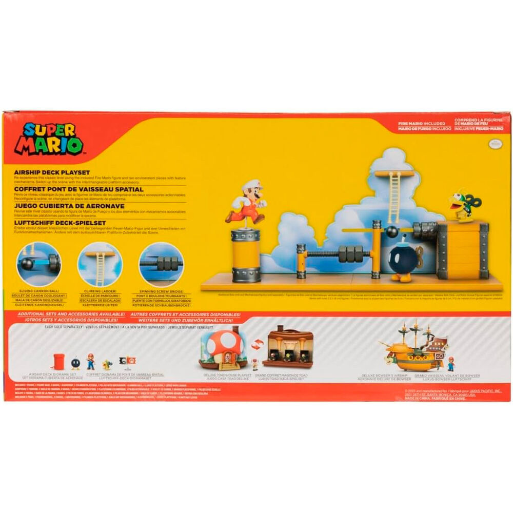 Playset Cubierta de la aeronave Super Mario Bros