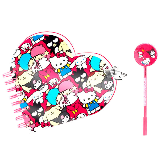 Set diario + boligrafo Friends Hello Kitty