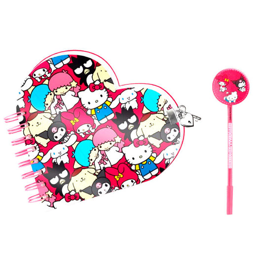 Set diario + boligrafo Friends Hello Kitty