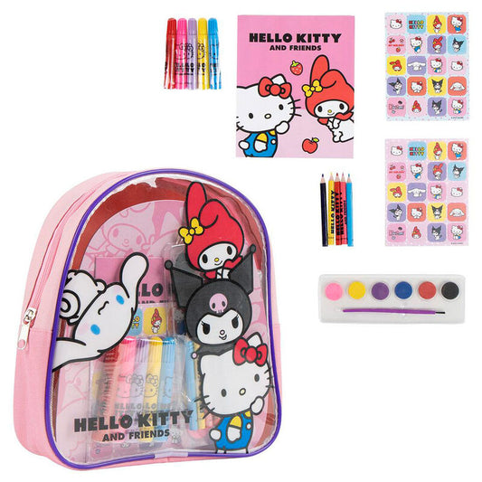 Set papeleria mochila Hello Kitty
