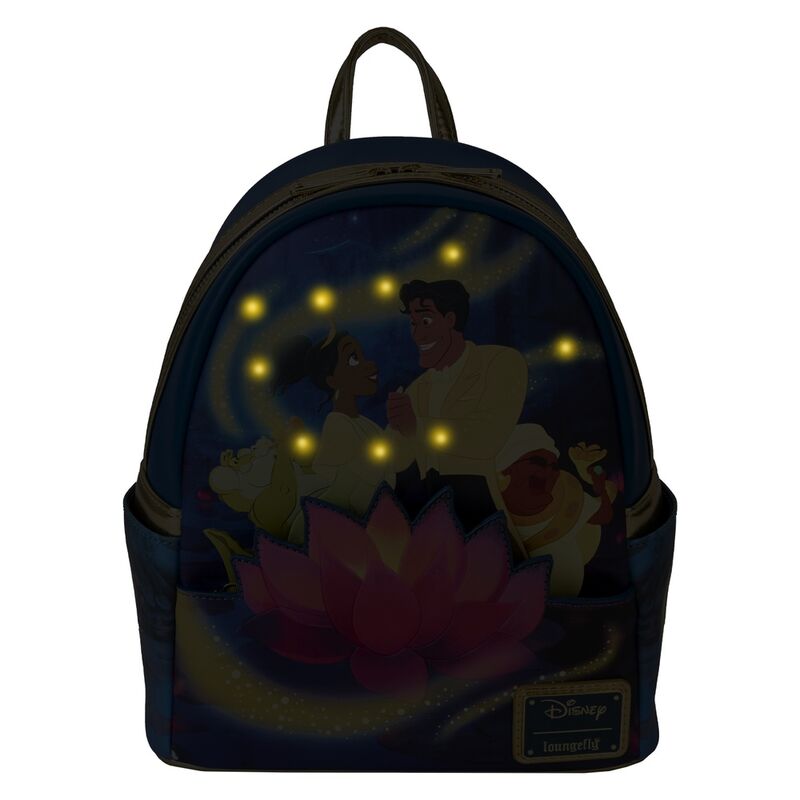 Mochila 15th Anniversary Tiana y El Sapo Disney Loungefly 26cm