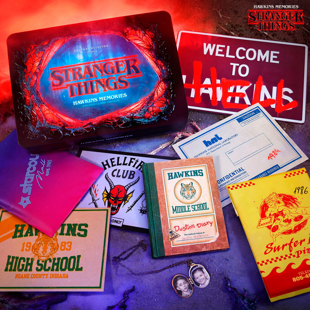 (PRE VENTA) Caja metalica Hawkins Memories Vecna Curse Limited Stranger Things