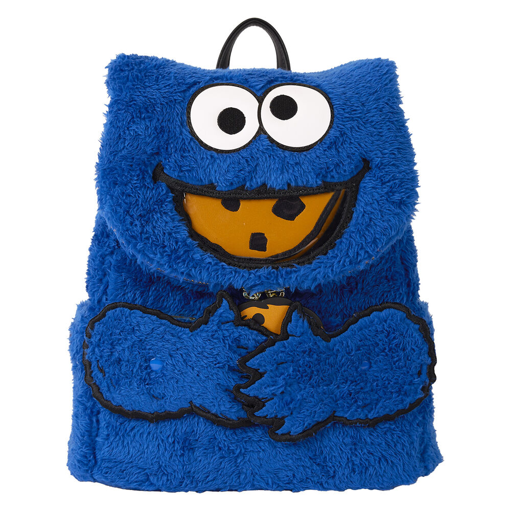 Mochila peluche + monedero Cookie Monster Barrio Sesamo Loungefly