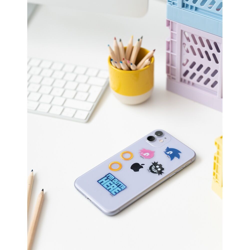 Set pegatinas reutilizables Sonic The Hedgehog