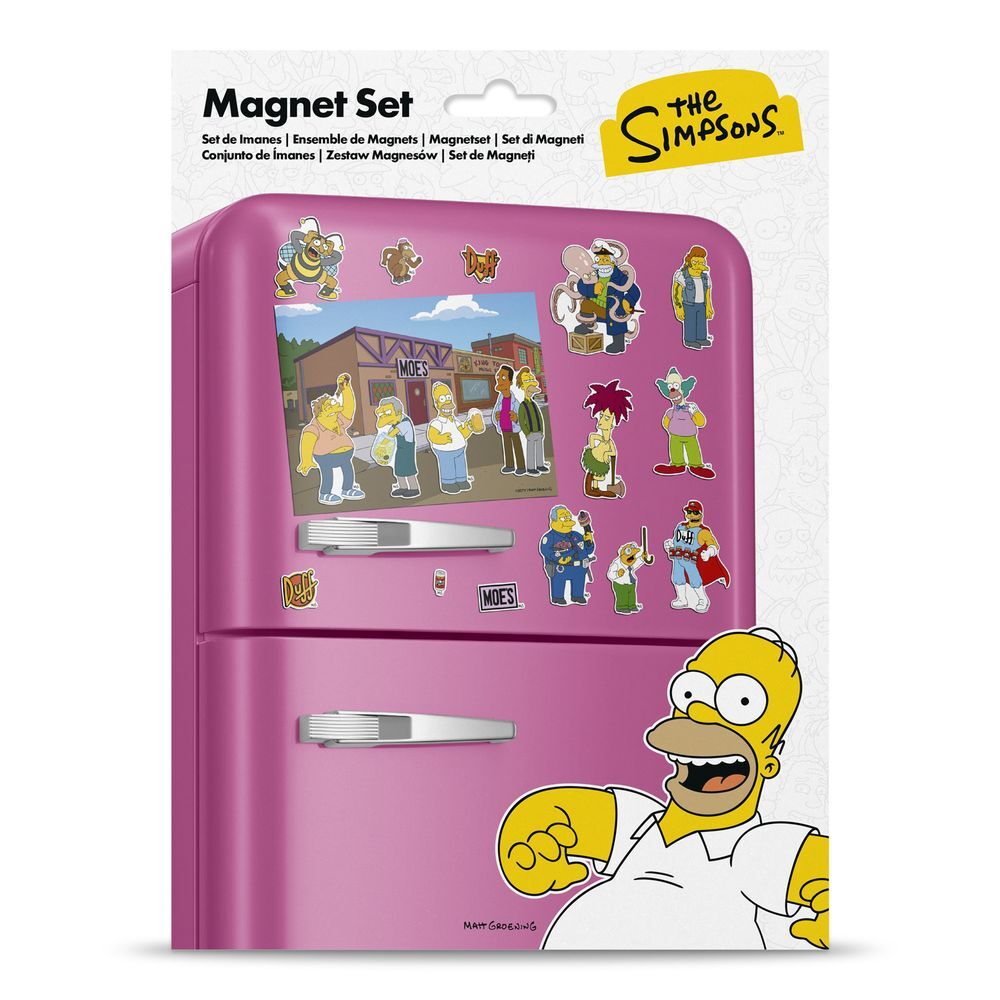 Set imanes troquelados Taberna Moe Los Simpsons