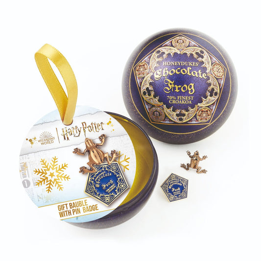 Pin Rana de Chocolate + Bola de Navidad Harry Potter