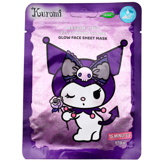 Mascarilla Facial Glow Kuromi Hello Kitty