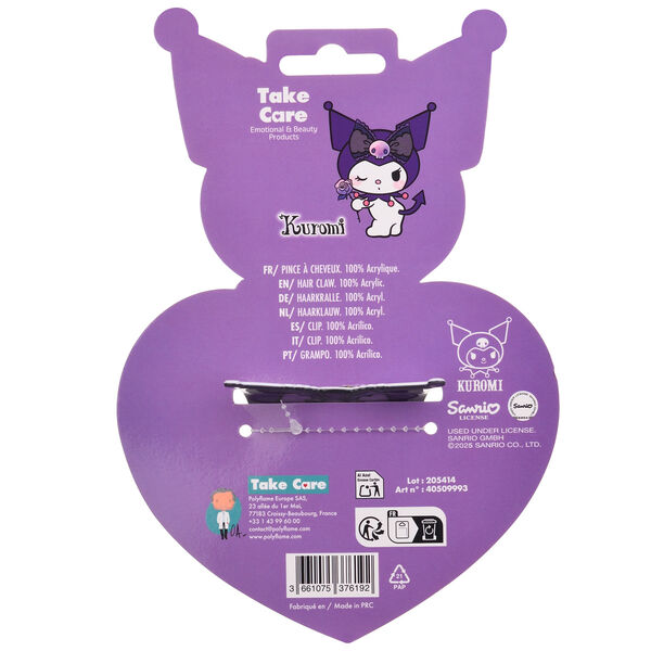 Pinza Pelo Premium Kuromi Hello Kitty