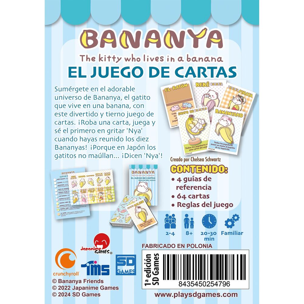 Juego de cartas Bananya español