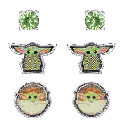 Set 3 Pares de pendientes Baby Yoda Star Wars