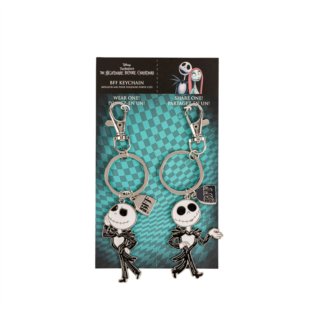 Set 2 Llaveros Jack Skellington Pesadilla Antes de Navidad Disney