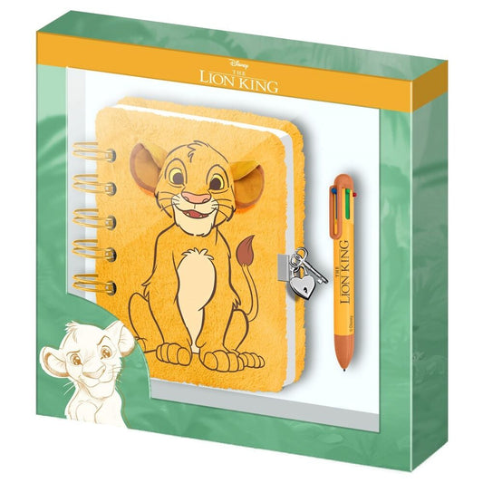 Diario peluche + Bolígrafo El Rey Leon Disney