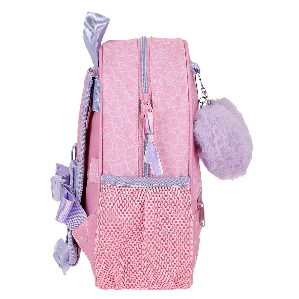 Mochila Hearts & Dots Hello Kitty 25cm adaptable