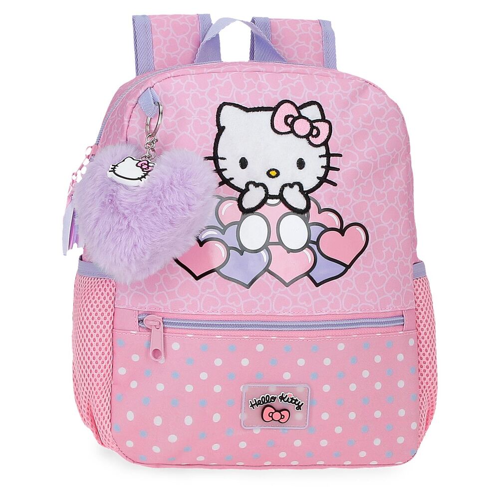 Mochila Hearts & Dots Hello Kitty 28cm adaptable
