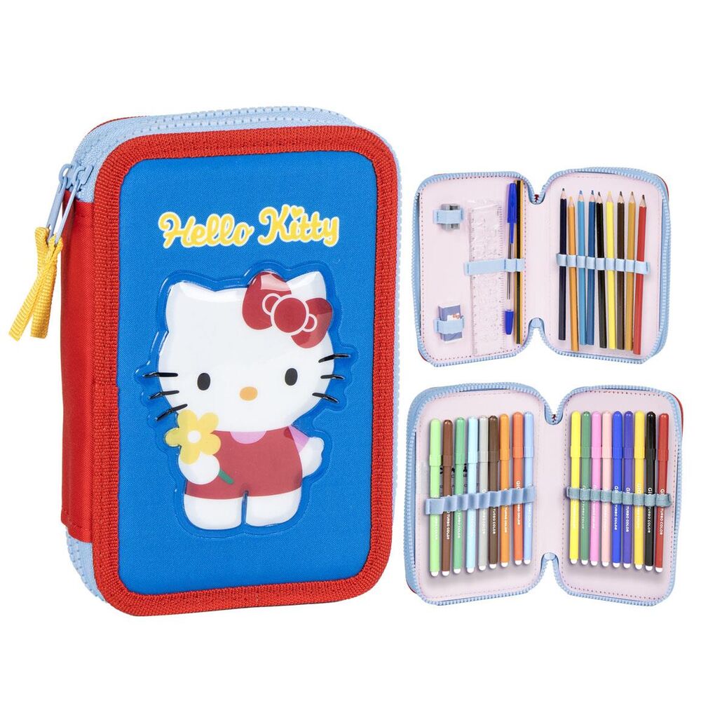 Plumier Hello Kitty doble