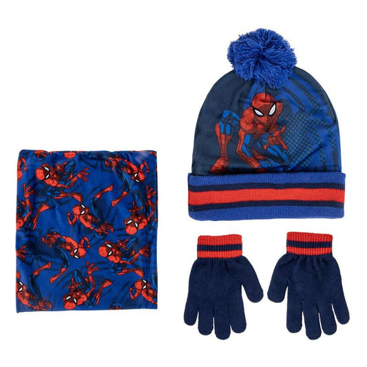 Conjunto gorro guantes braga cuello Spiderman Marvel