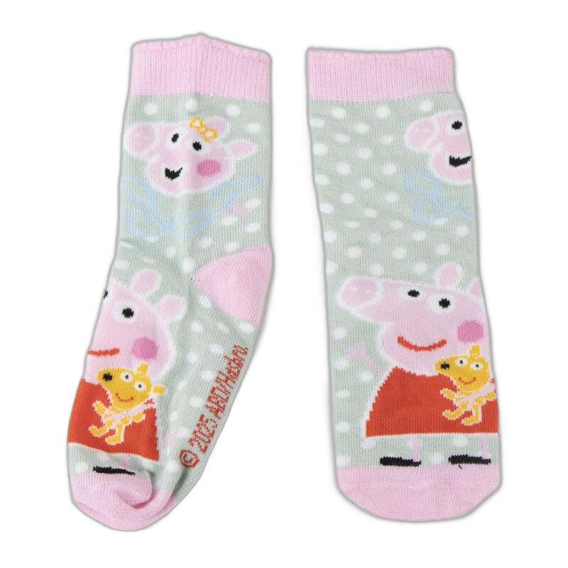 Hucha 4 pares calcetines Peppa Pig