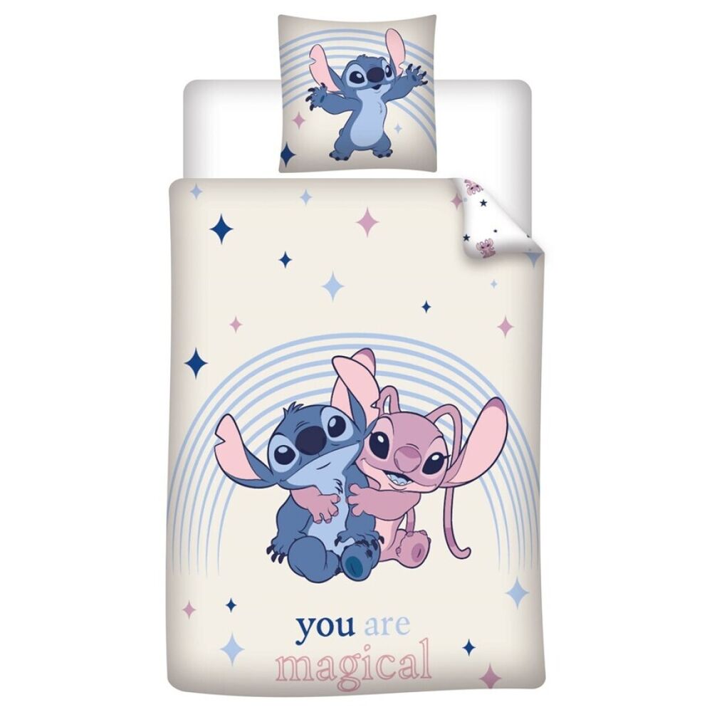 Funda nordica Angel & Stitch Disney cama 90cm policotton