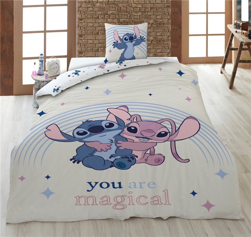 Funda nordica Angel & Stitch Disney cama 90cm policotton
