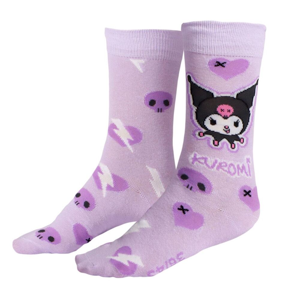 Set 3 calcetines Kuromi Hello Kitty adulto