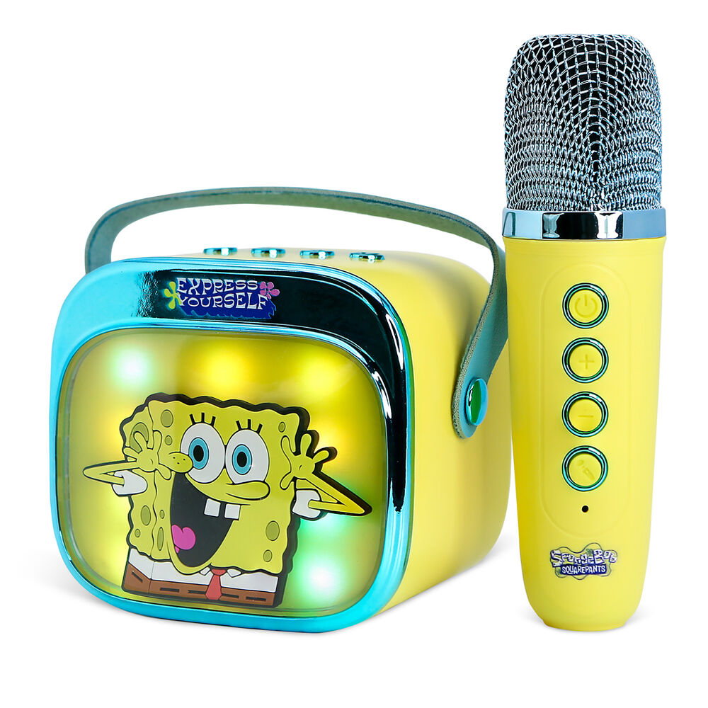 Altavoz y Micro Karaoke LED Bob Esponja