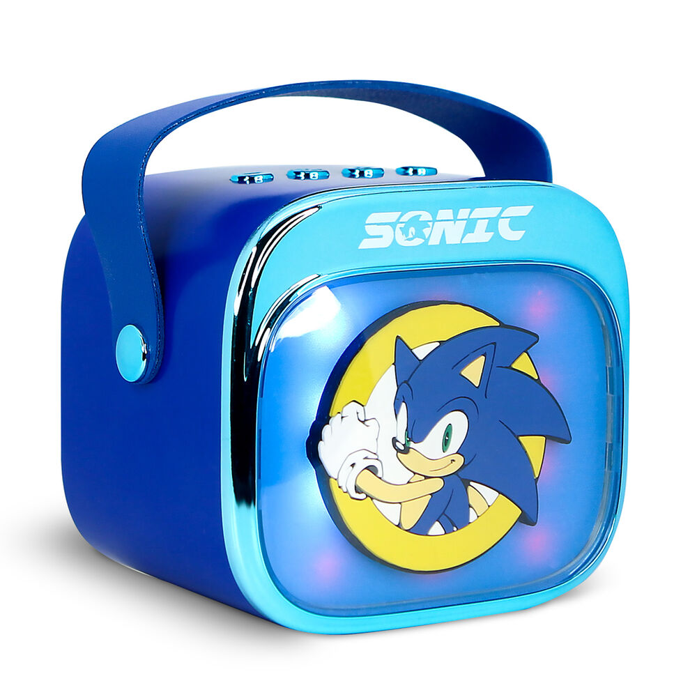 Altavoz y Micro Karaoke LED Sonic The Hedgehog