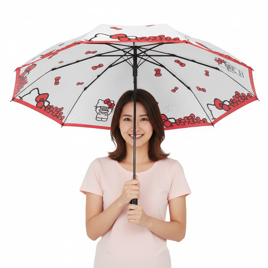 Paraguas manual Hello Kitty