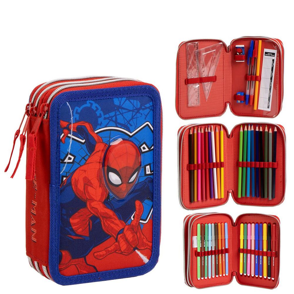 Plumier Spiderman Marvel triple
