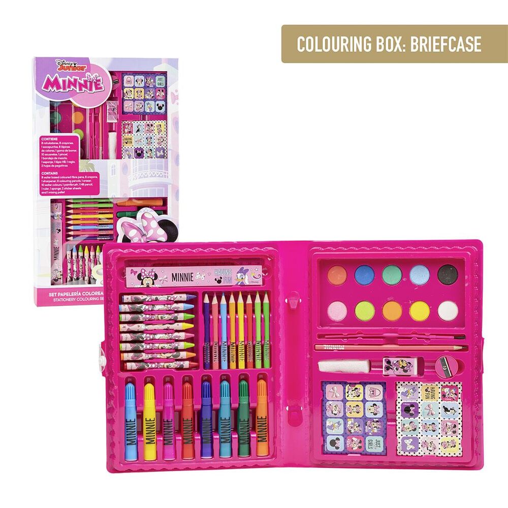 Set papeleria coloreable Minnie Disney