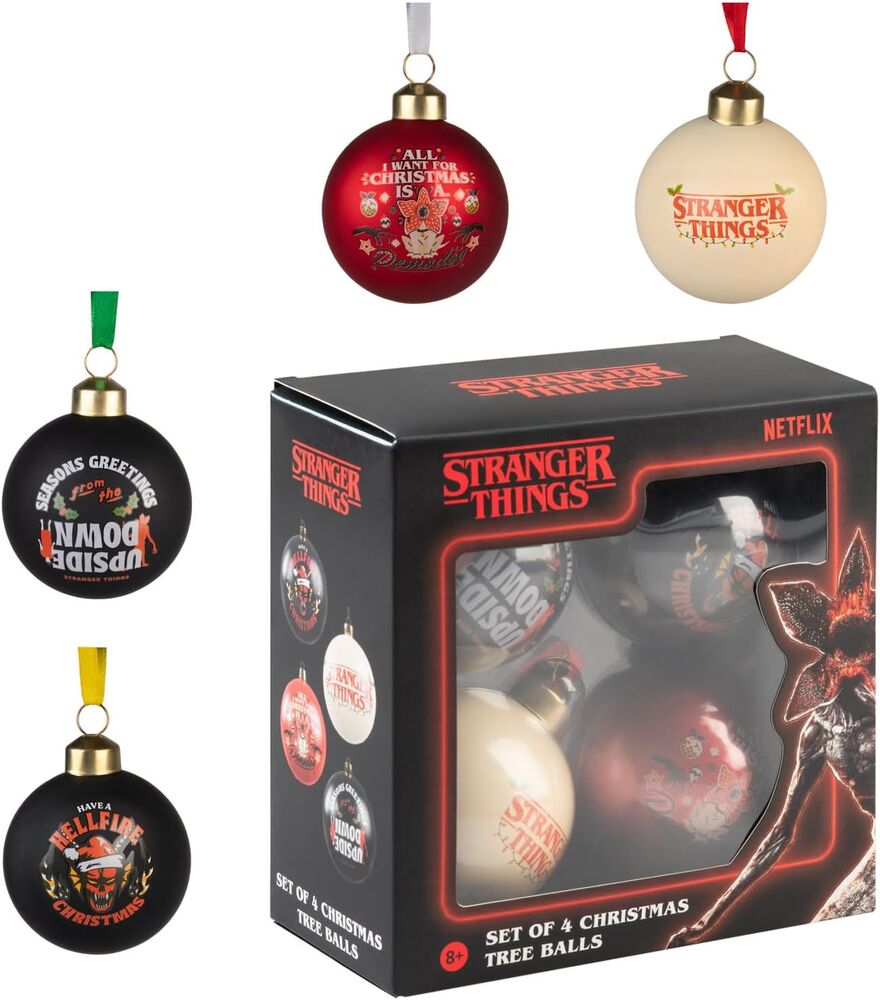 Set 4 Adornos Navidad Stranger things