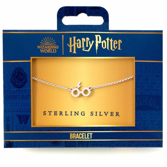 Pulsera Glasses & Lightning Harry Potter plata