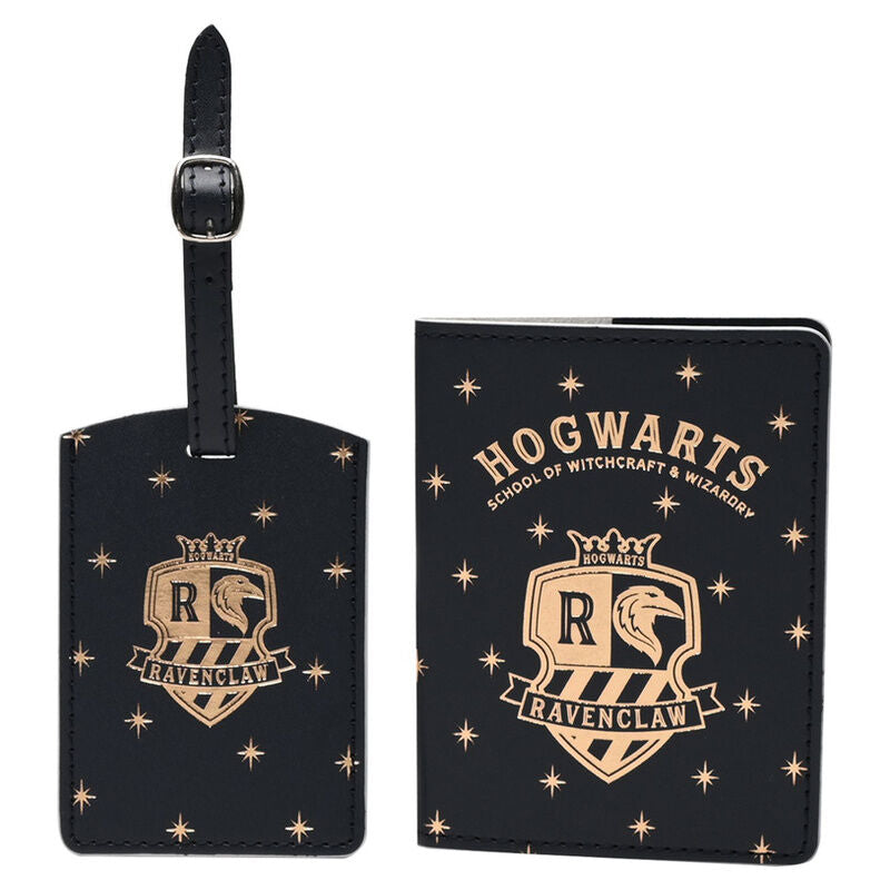 (PRE VENTA) Portapasaportes + etiqueta equipaje Ravenclaw Harry Potter