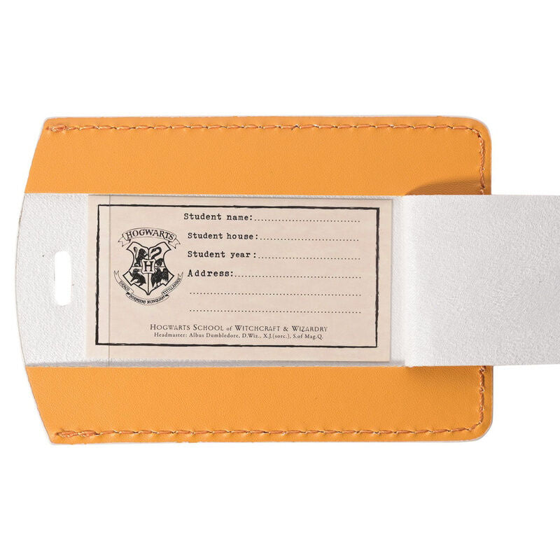 (PRE VENTA) Portapasaportes + etiqueta equipaje Hufflepuff Harry Potter