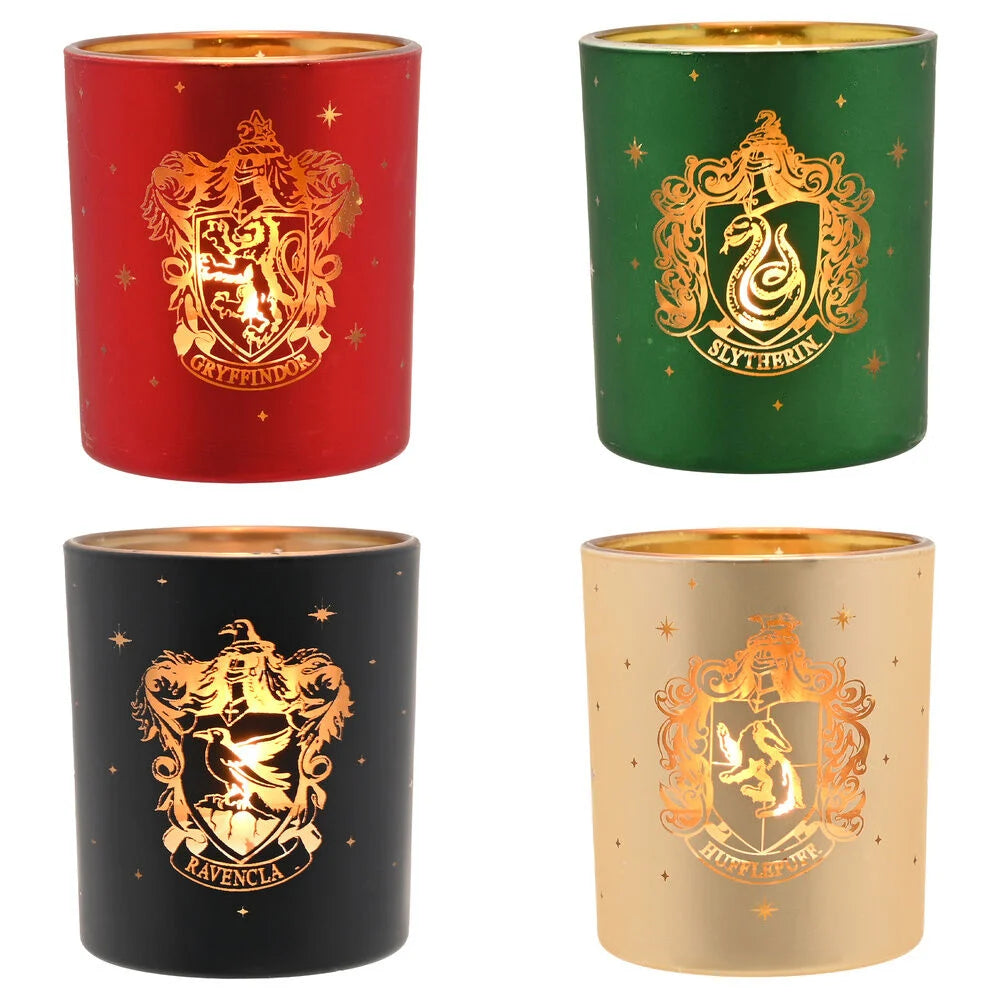 Set 4 portavelas Casas Hogwarts Harry Potter