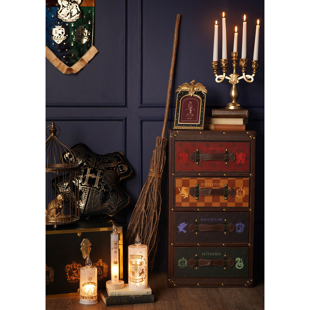 Candelabro 3D Casas Harry Potter