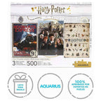 Set 3 Puzzles Harry Potter 500pzs