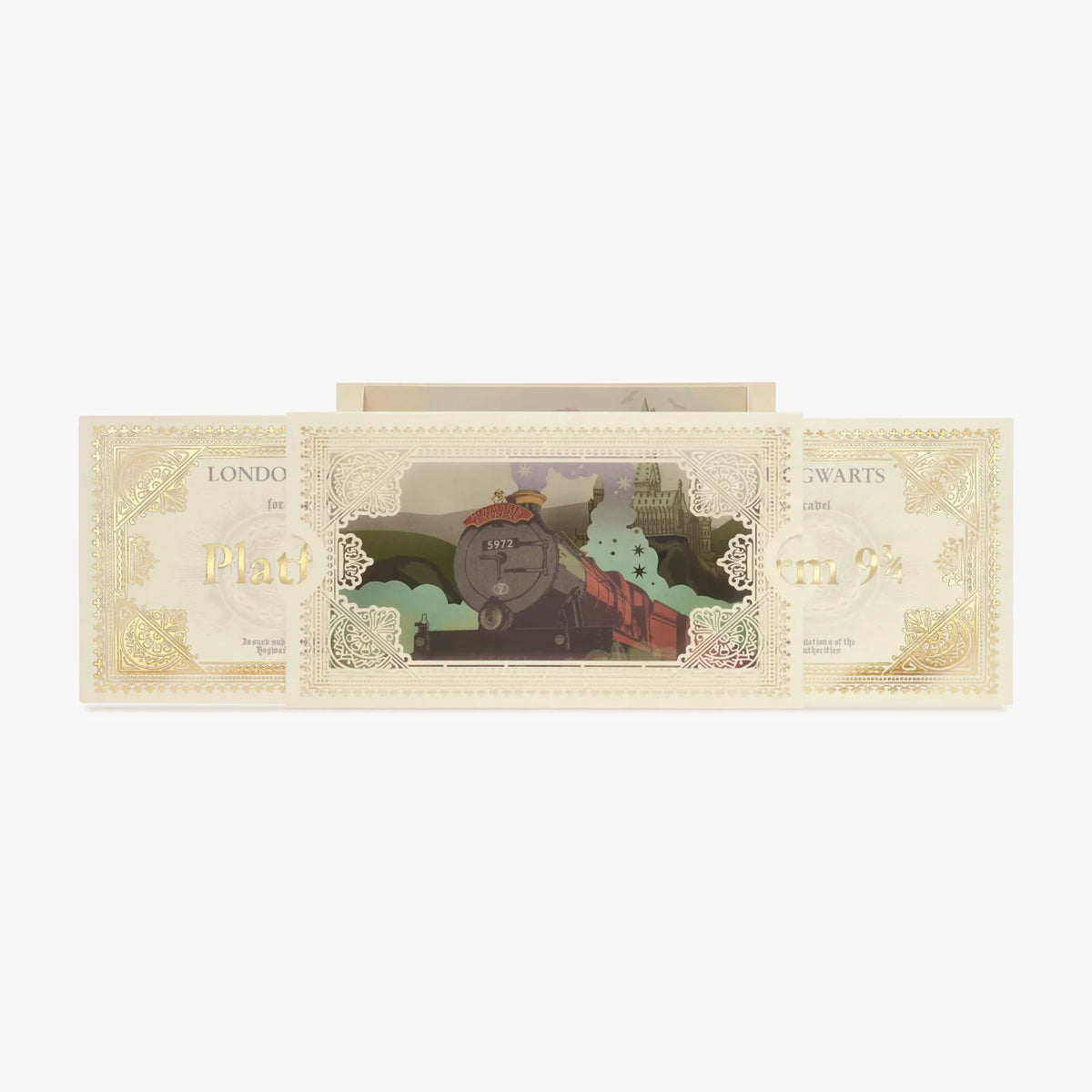 Hogwarts Express: 3D Notecard