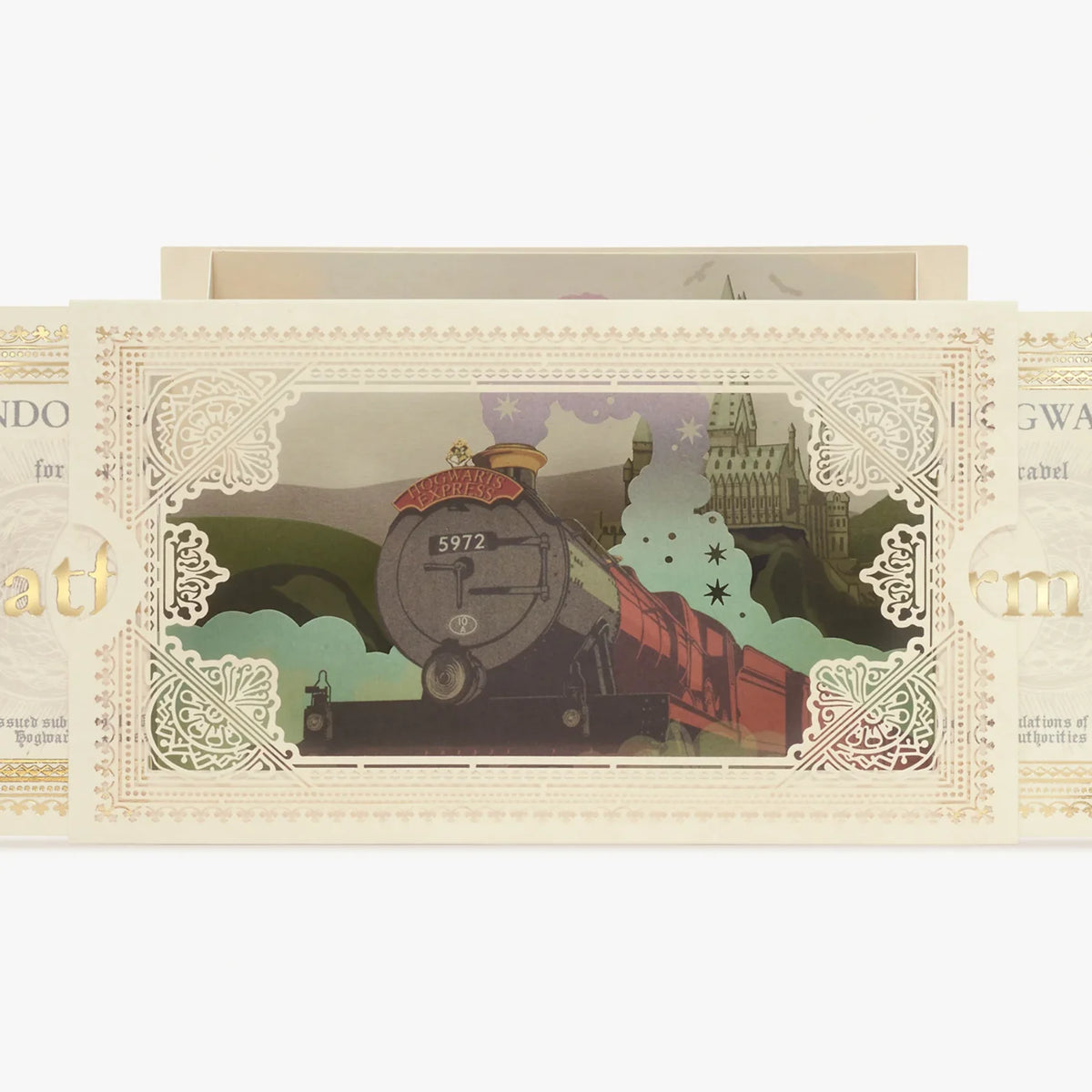 Hogwarts Express: 3D Notecard